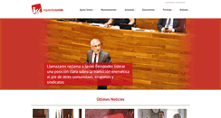 Desktop Screenshot of izquierdaxunida.com