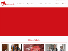 Tablet Screenshot of izquierdaxunida.com